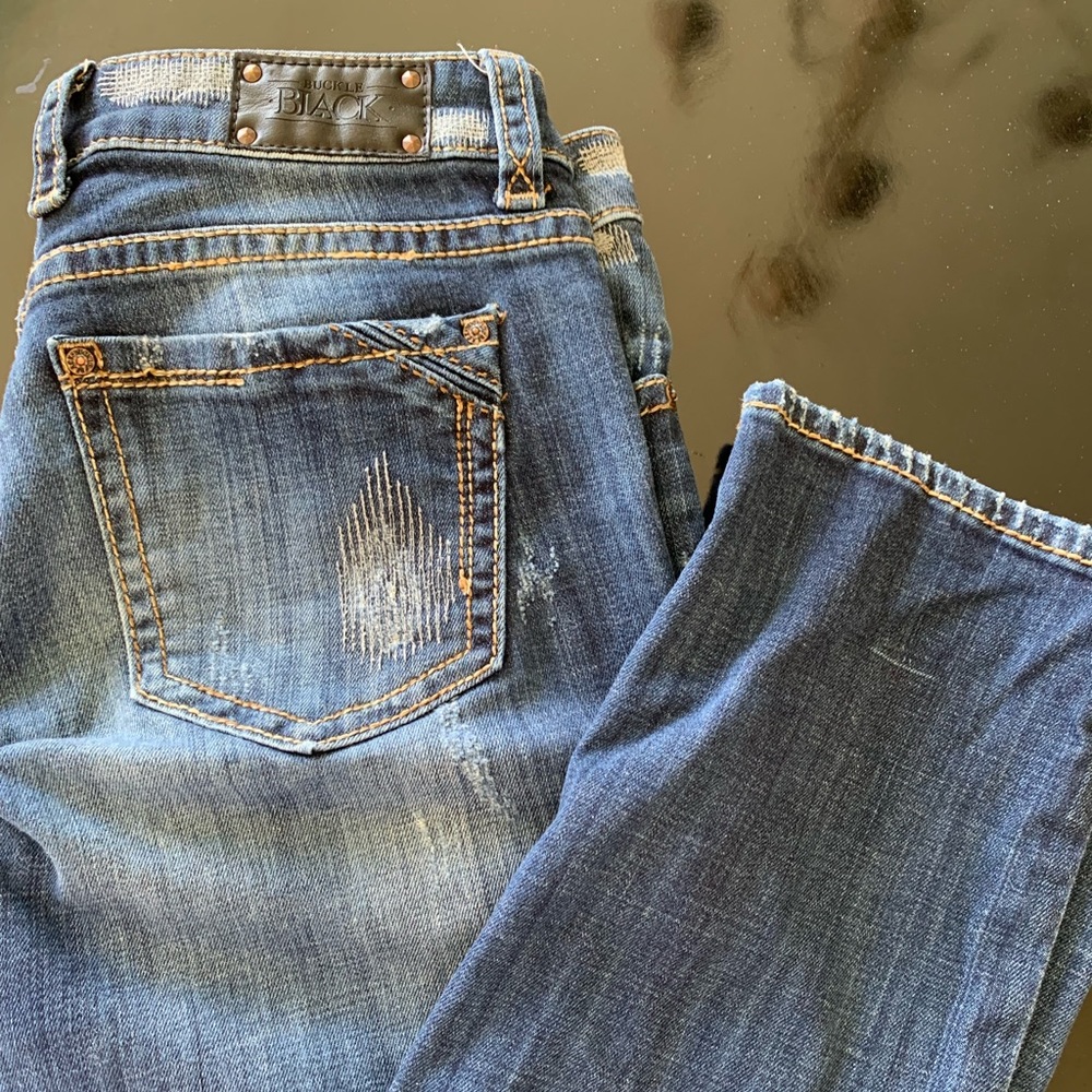 Ladies denim capris